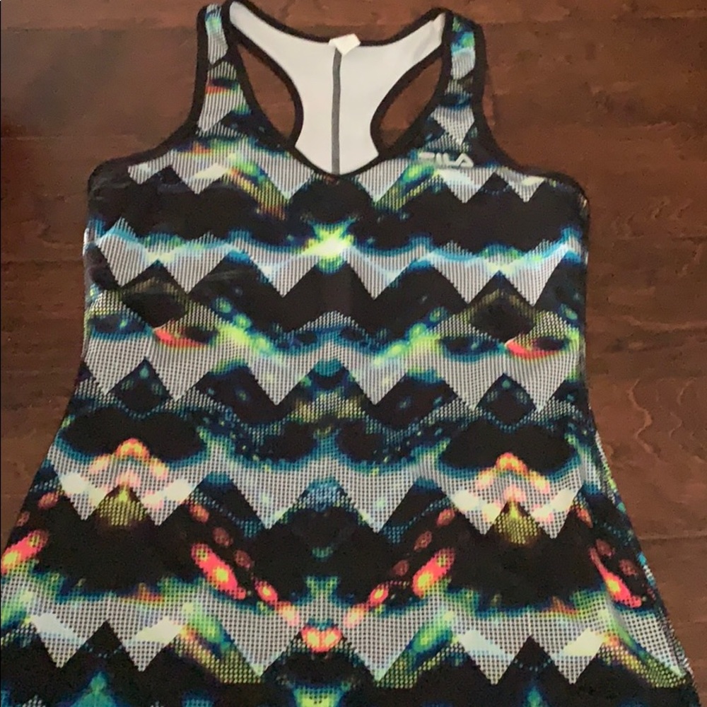 Women’s size medium Gil’s black patterned tank